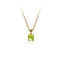 Charger l'image dans la galerie, Collier en or jaune 750 sertie d'un Péridot de 3.5 mm