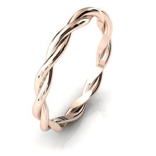 Charger l'image dans la galerie, Bague entrelacée en or rose 750
