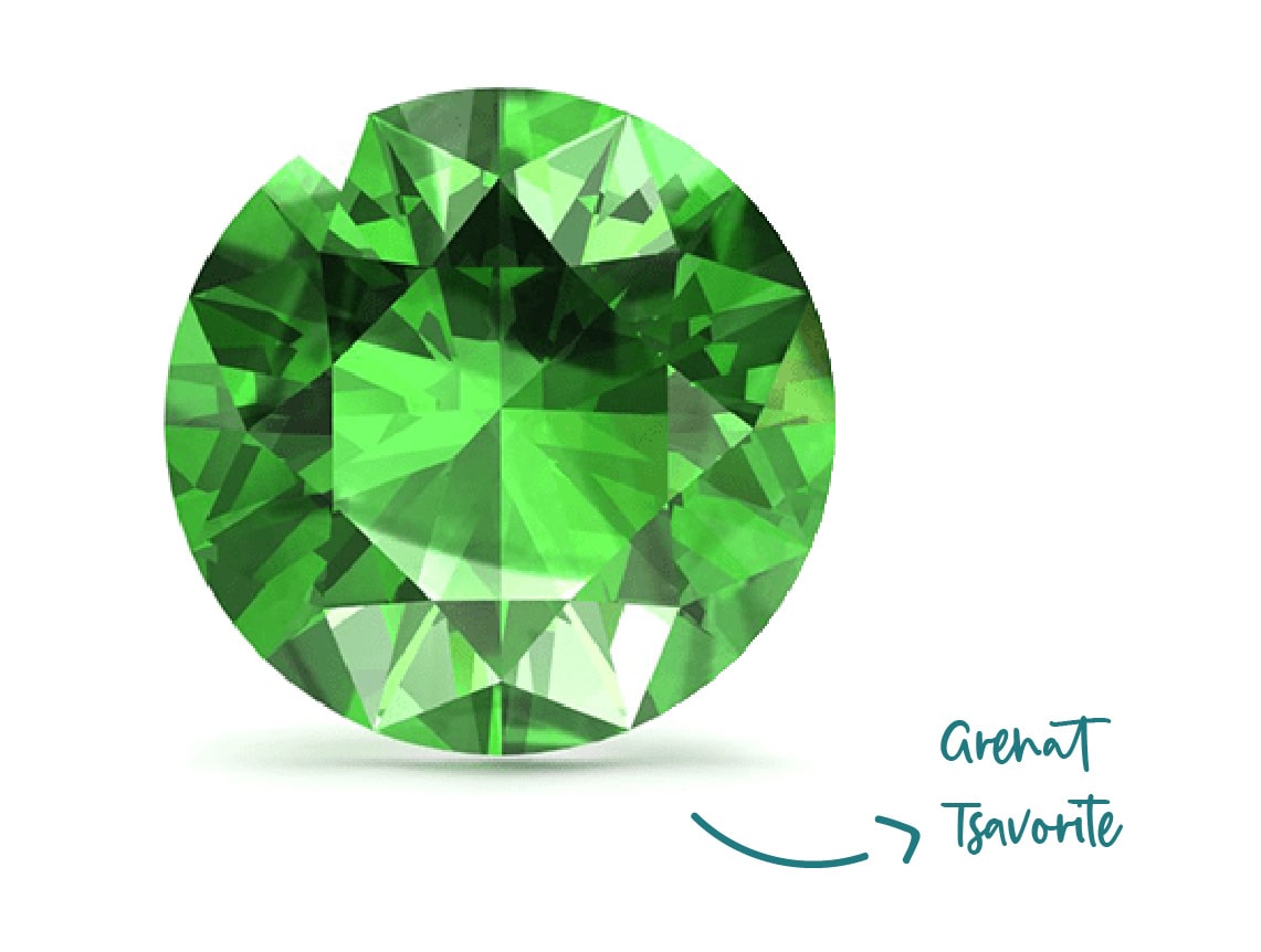 Grenat Tsavorite | Faventine Joaillerie en ligne personnalisable